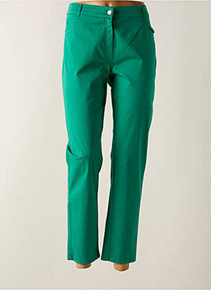 Pantalon slim stretch taille normale vert GUY DUBOUIS femme