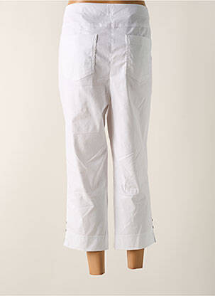 Pantacourt coupe droite taille normale blanc ADELINA BY SCHEITER femme