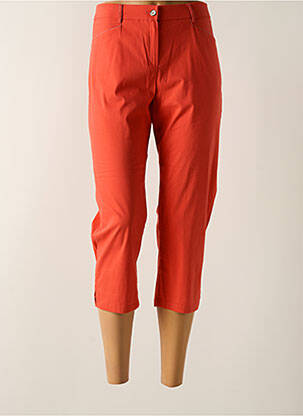 Pantacourt stretch taille normale orange GUY DUBOUIS femme