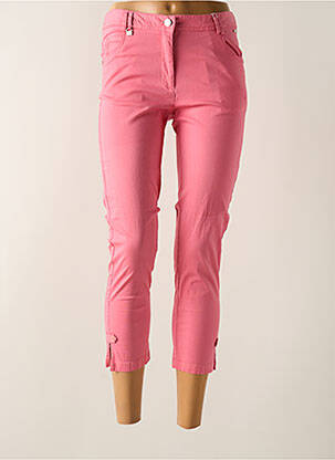 Pantacourt stretch taille normale rose AGATHE & LOUISE femme