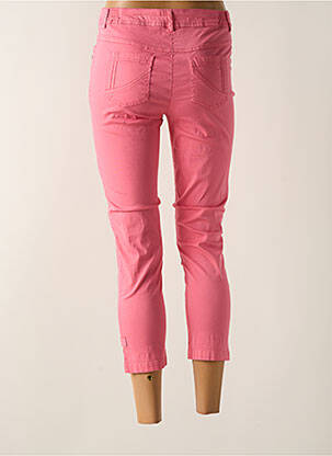 Pantacourt stretch taille normale rose AGATHE & LOUISE femme