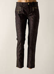 Pantalon slim noir ANNA MONTANA pour femme seconde vue