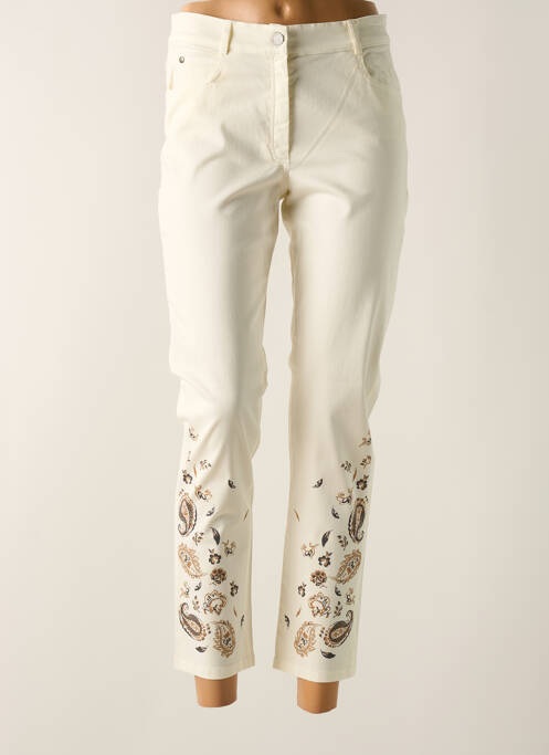 Pantalon 7/8 beige MERI & ESCA pour femme