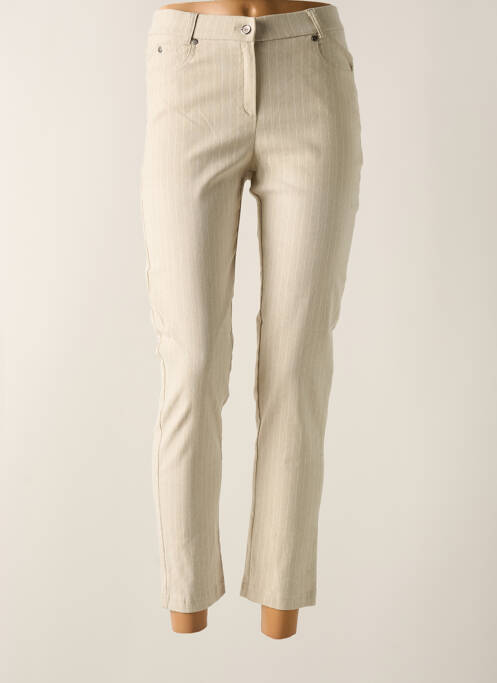 Pantalon 7/8 beige MERI & ESCA pour femme