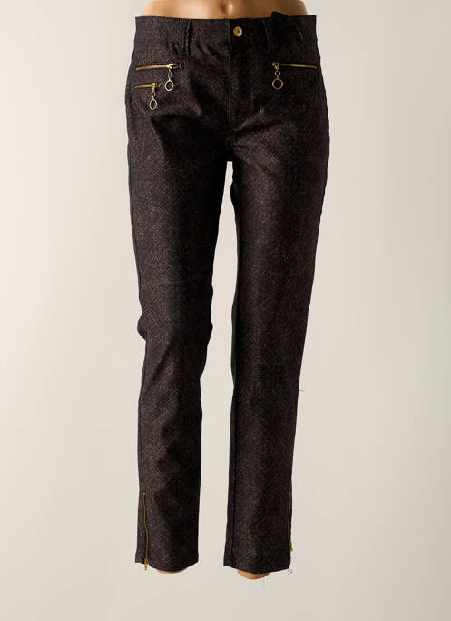 Pantalon slim noir ANNA MONTANA pour femme