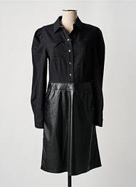 Robe mi-longue manches longues manches longues noir LOLITAS & LOLOS femme