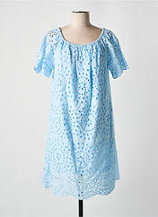 Robe mi-longue bleu COULEURS DU TEMPS pour femme seconde vue