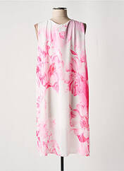 Robe mi-longue rose COULEURS DU TEMPS pour femme seconde vue