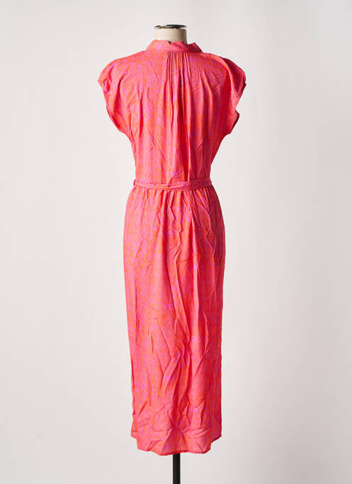 Robe longue orange DIPLODOCUS pour femme