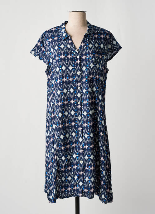 Robe mi-longue bleu PLURIELLES pour femme