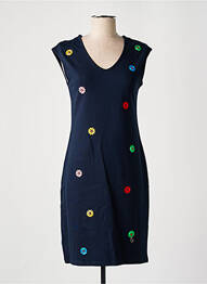 Robe mi-longue manches courtes manches courtes bleu LOLITAS & LOLOS femme
