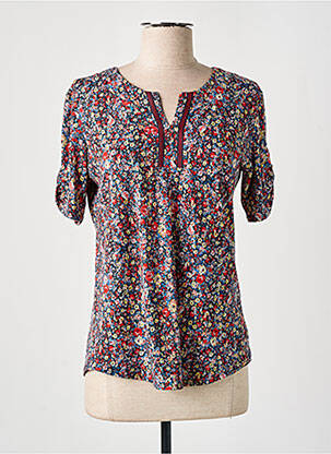 T-shirt manches mi-longues manches courtes rouge GEVANA femme