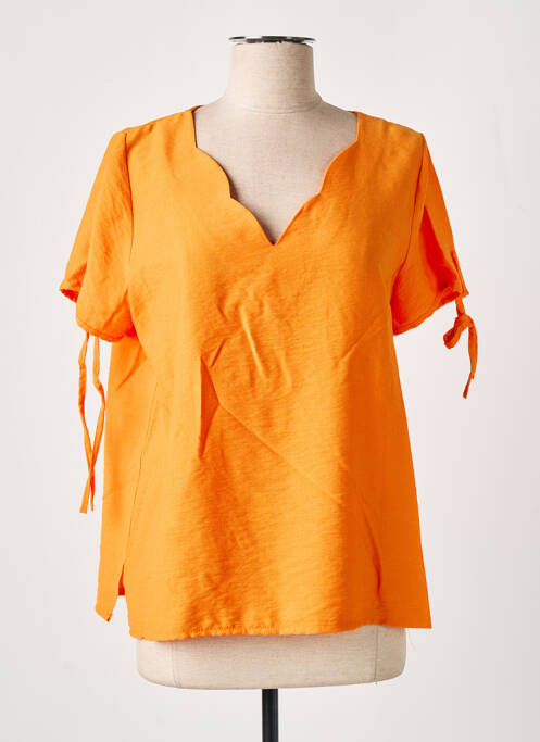 Blouse orange HALOGENE pour femme