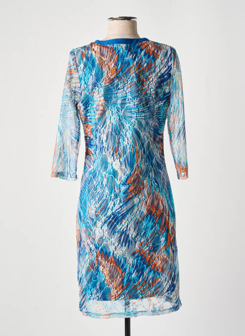 Robe mi-longue bleu GUY DUBOUIS pour femme