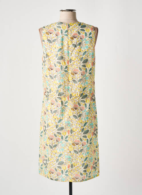 Robe mi-longue jaune GUY DUBOUIS pour femme