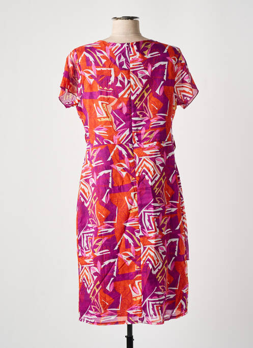 Robe mi-longue violet CHRISTINE LAURE pour femme