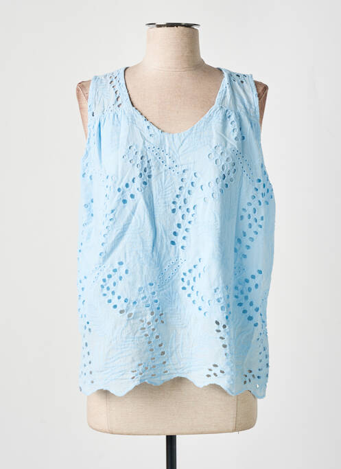 Top bleu COULEURS DU TEMPS pour femme