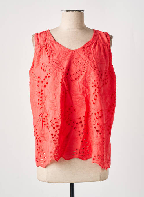 Top rouge COULEURS DU TEMPS pour femme