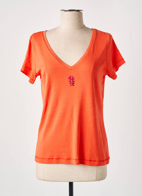 T-shirt orange DIPLODOCUS pour femme