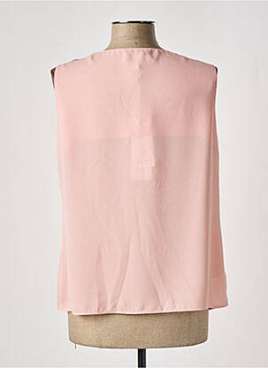 Top tissage crêpe sans manche rose GREGORY PAT femme