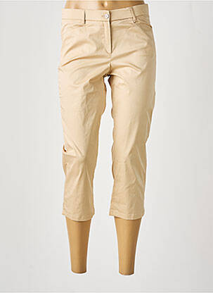 Pantacourt coupe droite taille normale beige GUY DUBOUIS femme