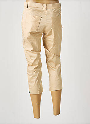Pantacourt coupe droite taille normale beige GUY DUBOUIS femme