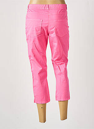 Pantacourt stretch taille normale rose GUY DUBOUIS femme