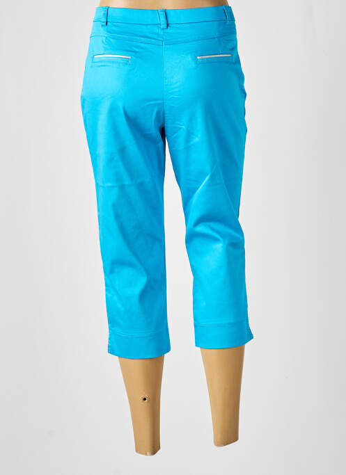 Pantacourt taille haute taille haute bleu fonce CHRISTINE LAURE femme