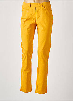 Jegging tissage popeline taille normale jaune MERI & ESCA femme