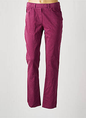 Jegging tissage popeline taille normale violet MERI & ESCA femme