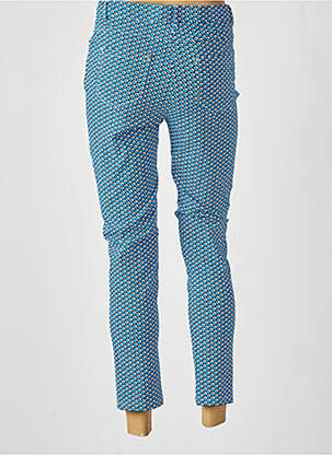 Pantalon 7/8 stretch taille normale bleu GUY DUBOUIS femme
