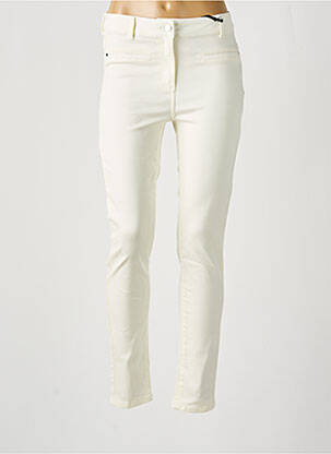 Pantalon slim skinny taille haute beige JULIE GUERLANDE femme