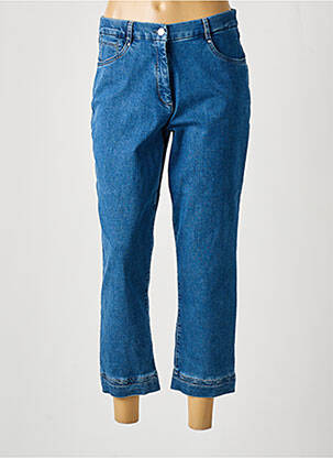 Jeans coupe droite stretch taille normale bleu CHRISTINE LAURE femme