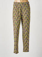 Pantalon droit vert GEVANA pour femme seconde vue