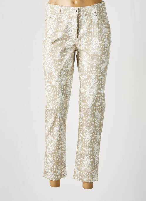 Pantalon 7/8 stretch taille normale beige MERI & ESCA femme