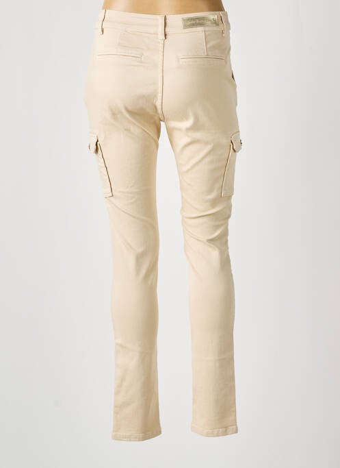 Pantalon cargo poches taille normale beige JULIE GUERLANDE femme