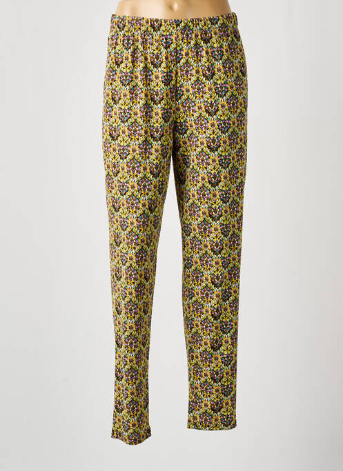 Pantalon droit vert GEVANA pour femme