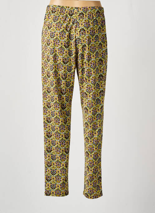 Pantalon droit vert GEVANA pour femme