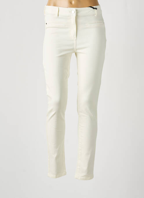 Pantalon slim beige JULIE GUERLANDE pour femme