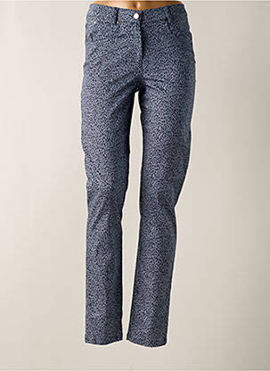 Pantalon slim poches bleu GUY DUBOUIS femme