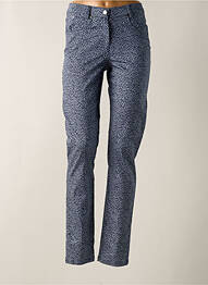 Pantalon slim poches bleu GUY DUBOUIS femme