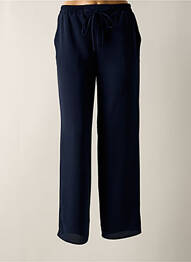 Pantalon droit taille élastique bleu GREGORY PAT femme