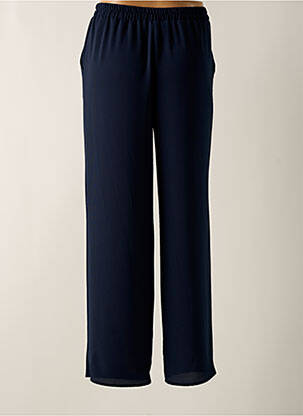 Pantalon droit taille élastique bleu GREGORY PAT femme