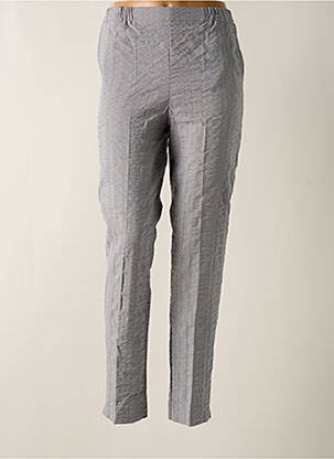 Pantalon slim taille élastique gris GEVANA femme