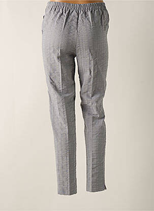 Pantalon slim taille élastique gris GEVANA femme