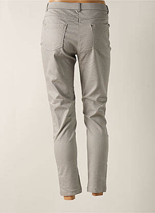 Pantalon 7/8 taille élastique gris CHRISTINE LAURE femme