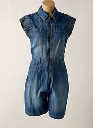 Combishort coupe cintrée manches courtes bleu LOLITAS&L femme