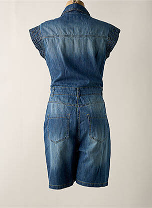 Combishort coupe cintrée manches courtes bleu LOLITAS&L femme