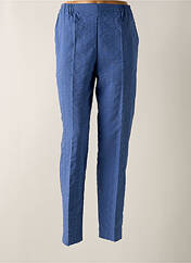 Pantalon droit bleu GEVANA pour femme seconde vue