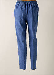 Pantalon droit bleu GEVANA pour femme seconde vue